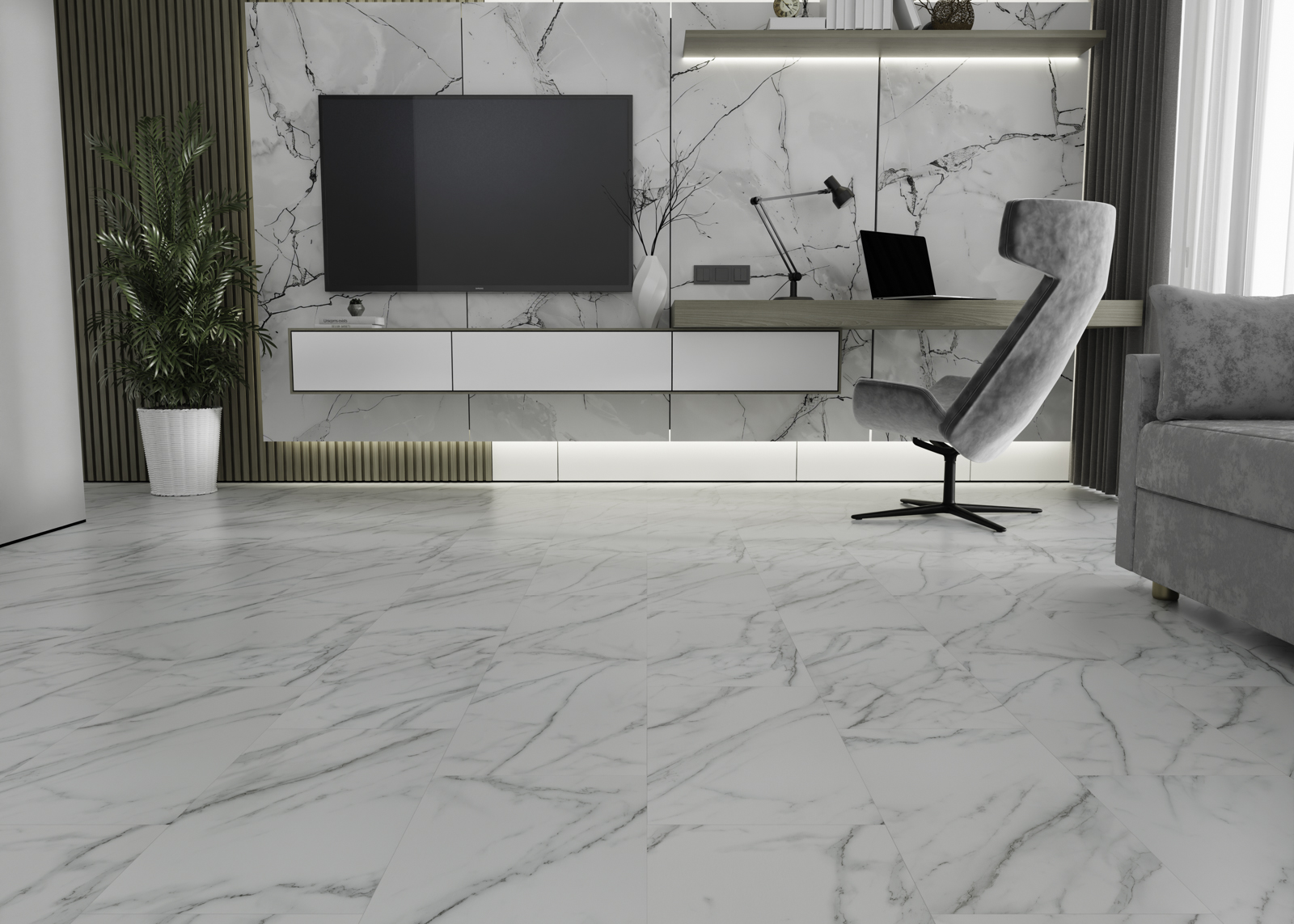 картинка Ideal Flooring Fine Stone 04001 Venato от магазина Дока